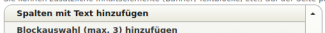 Spalten mit Text hinzufügen