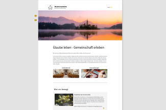 Screenshot vom Theme Clear in zentrierter Darstellung