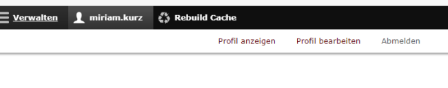 Screenshot der Website