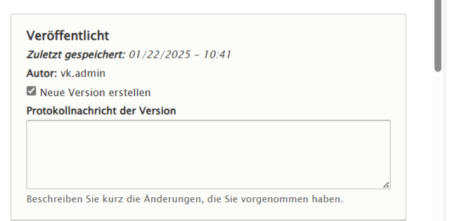 Sreenshot "Neue Version"